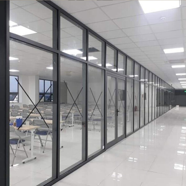 Vách nhôm kính cố định hệ 65×80